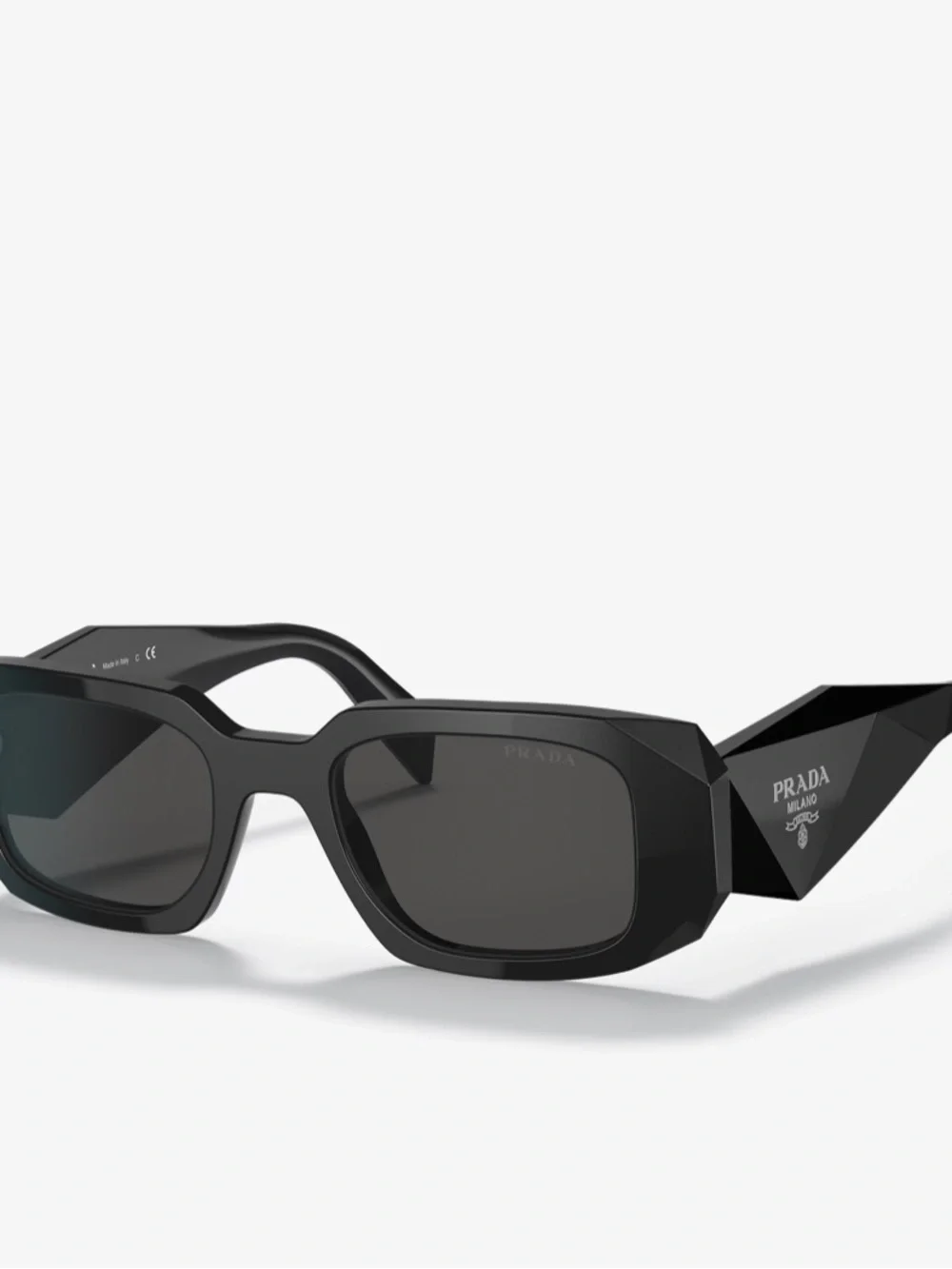 Black Designer Rectangle Sunglasses